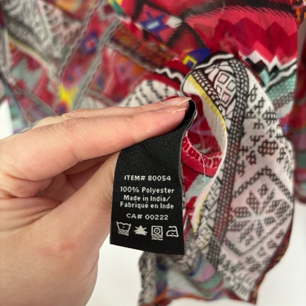 🎉4/30$🎉 Jessica Vintage Multicolor Boho Tunic – Size L - Picture 4 of 5
